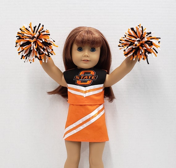 Doll Clothes fits 18/" American Girl Dolls Nebraska Huskers Cheerleader Outfit