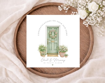 New Home Card, Personalised New Home Card, Congratulations Card, Housewarming Card, New Home Gift, Custom Address Card, Moving In Card