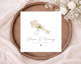 Personalised New Home Card, Congratulations on your New Home, House Keys New Home, Moving Home Card, Moving House Card, Housewarming Card