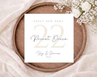Personalised New Home Card - New Home Congratulations Card - Moving Home Card - Housewarming Card - Congratulations on your New Home Card