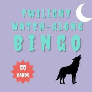Twilight Movie Watchalong Bingo | Twilight Saga Party Game | Printable Bingo Cards | Instant Download | Fun for Movie Nights | PDF Download