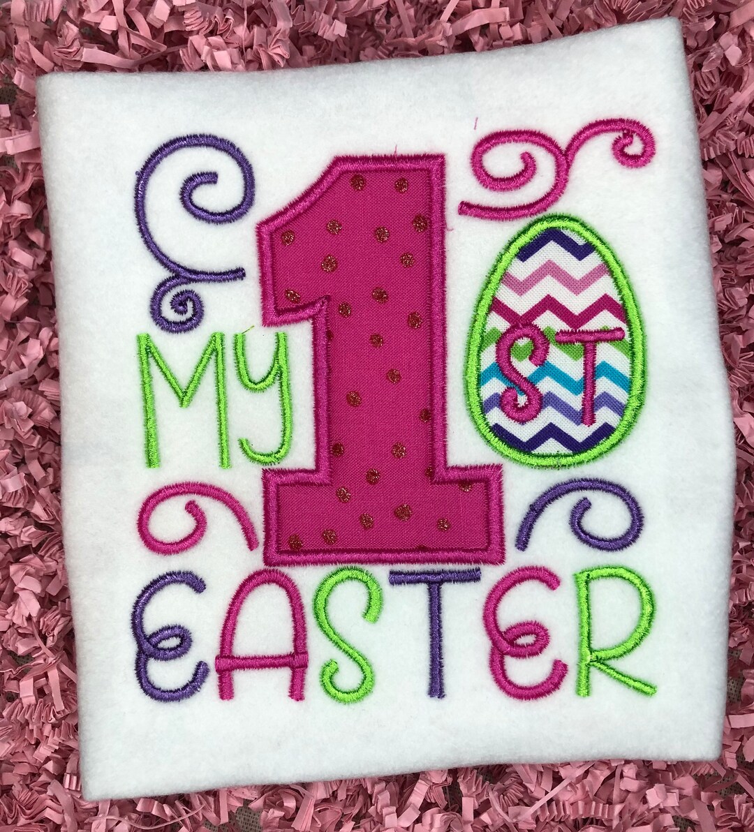 My First Easter Embroidered Shirt for Boy or Girl/my 1st Easter Shirt