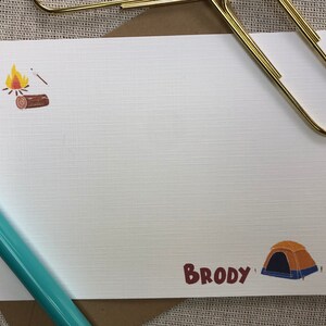 Summer Camp Stationery/Summer Camp Notecards/Kids Stationery/Summer Camp Care Package Gift/colors can be customized