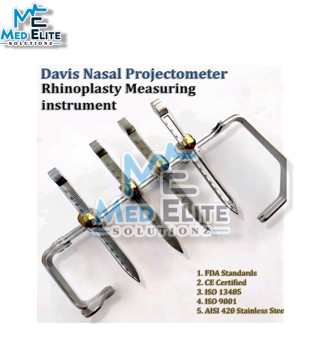 Davis Nasal Projectometer – Rhinoplasty Measuring Instrument | Plastic ...