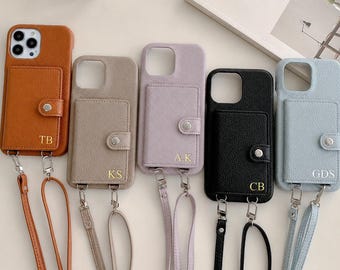 Personalisierte Lederhülle für iPhone 17Pro, iPhone 16 15 14 13