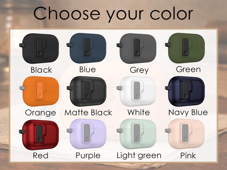 K&ouml;nnte beinhalten: Eine Auswahl an farbigen Schutzh&uuml;llen f&uuml;r elektronische Ger&auml;te. Das Bild zeigt H&uuml;llen in Schwarz, Blau, Grau, Gr&uuml;n, Orange, Mattschwarz, Wei&szlig;, Marineblau, Rot, Lila, Hellgr&uuml;n und Rosa. Der Text "Choose your color" steht oben.