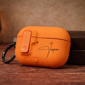 Personalisierte benutzerdefinierte Name Harz AirPods Hülle/Abdeckung mit Clip Cases/Männer kundengerechtes Geschenk für Air Pod 1 2 3 4 Pro Bild 8