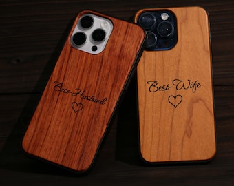 Engraved Wood iPhone Case | Handmade Wooden Phone Cover