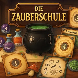 The Magic School - Printable Escape Room Completely in German | PDF Download & Ready to Play