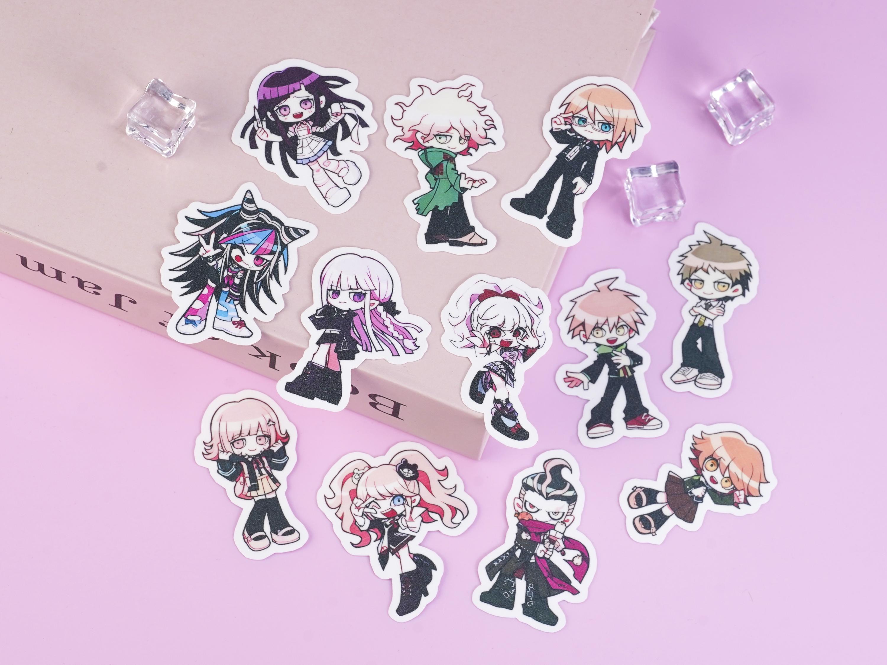 Dvachibi Sticker Danganronpa Chibi Waterproof Stickers | Full Set / Random 6pcs Pack for ...