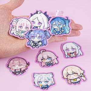 ブルーアーカイブ チビ防水ステッカーセット - ノートパソコン、ウォーターボトルなどに使えるかわいいキャラクターステッカー!