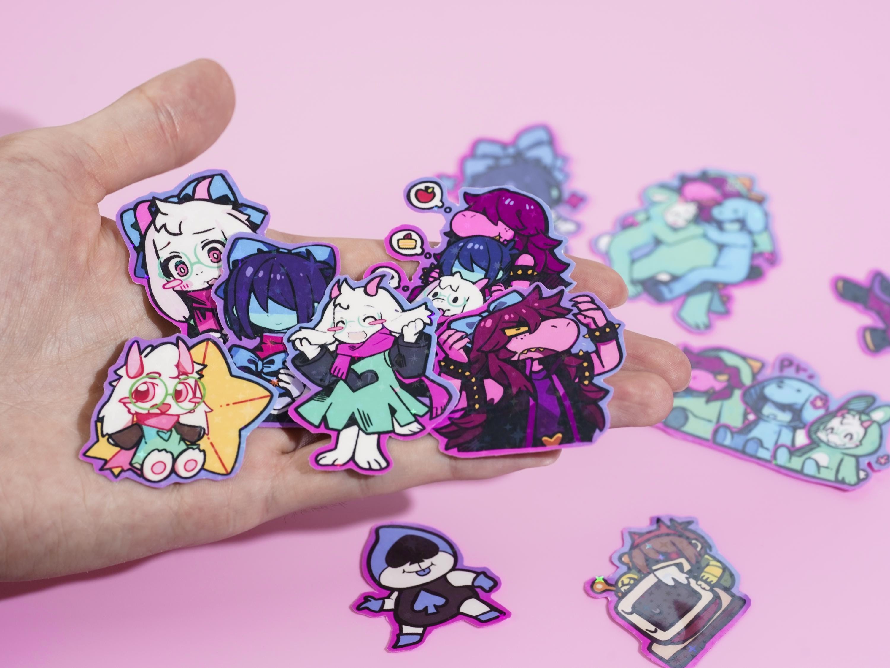Deltarune Waterproof Vinyl Stickers - Cute Decor for Fans, Perfect for ...