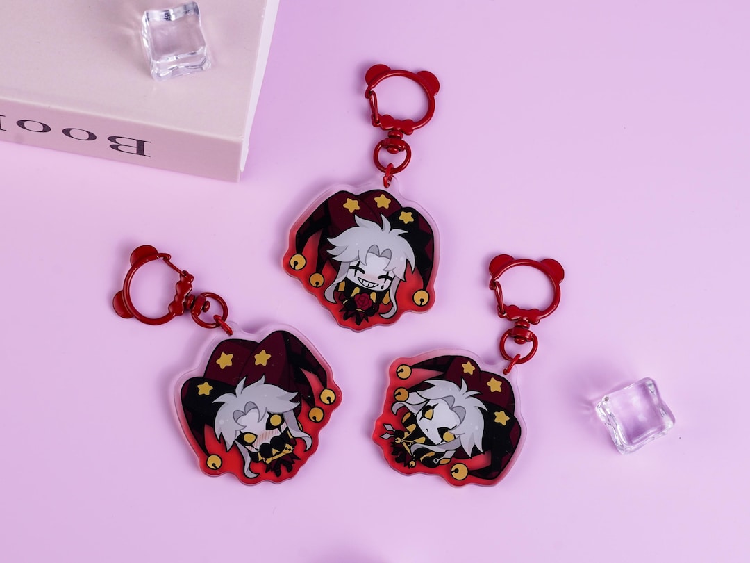The Freak Circus Pierrot Glitter Acrylic Keychain Set | 3-piece
