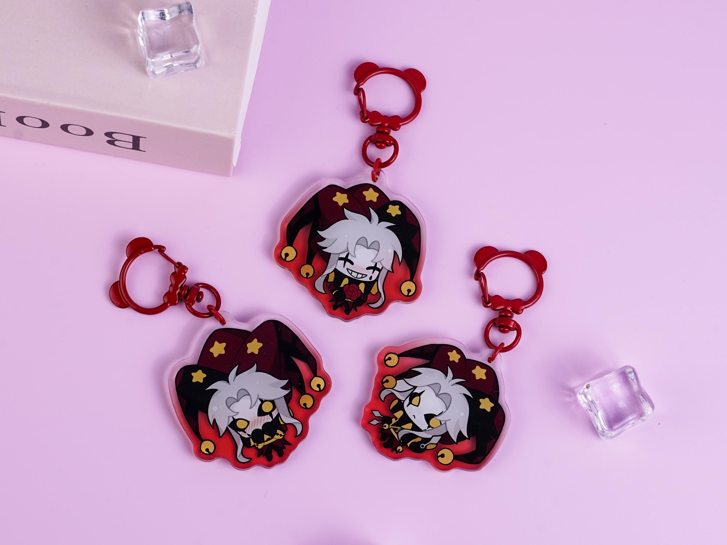 The Freak Circus Pierrot Glitter Acrylic Keychain Set | 3-piece