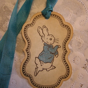 Peter Rabbit Baby Shower Tag / Party Favor Tag / Baby Shower Gift Tag ...