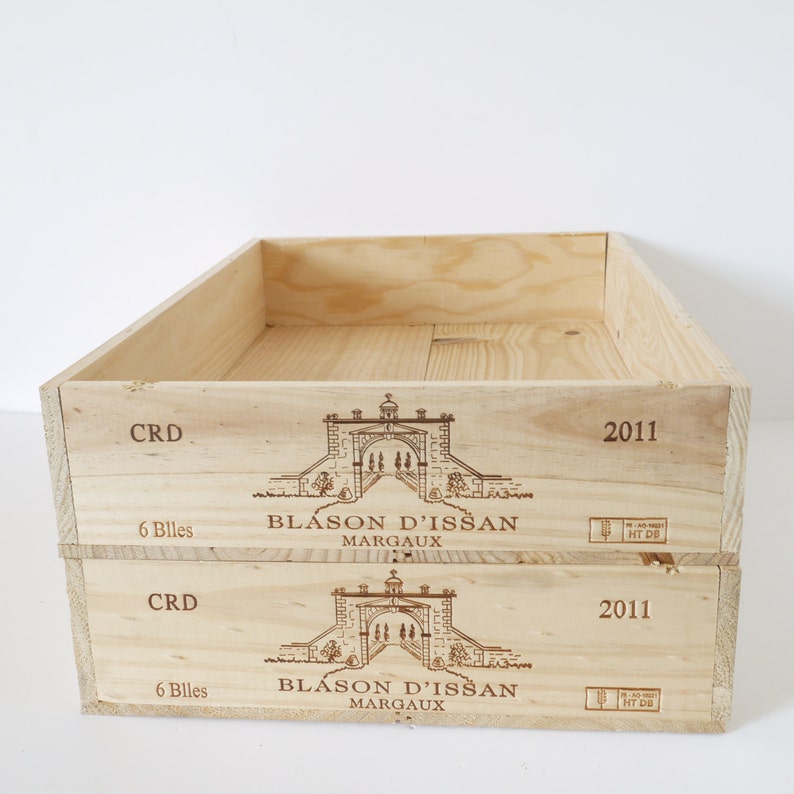 French Vintage Wine Crates Drawers Trays Wooden Tray Stacking Etsy