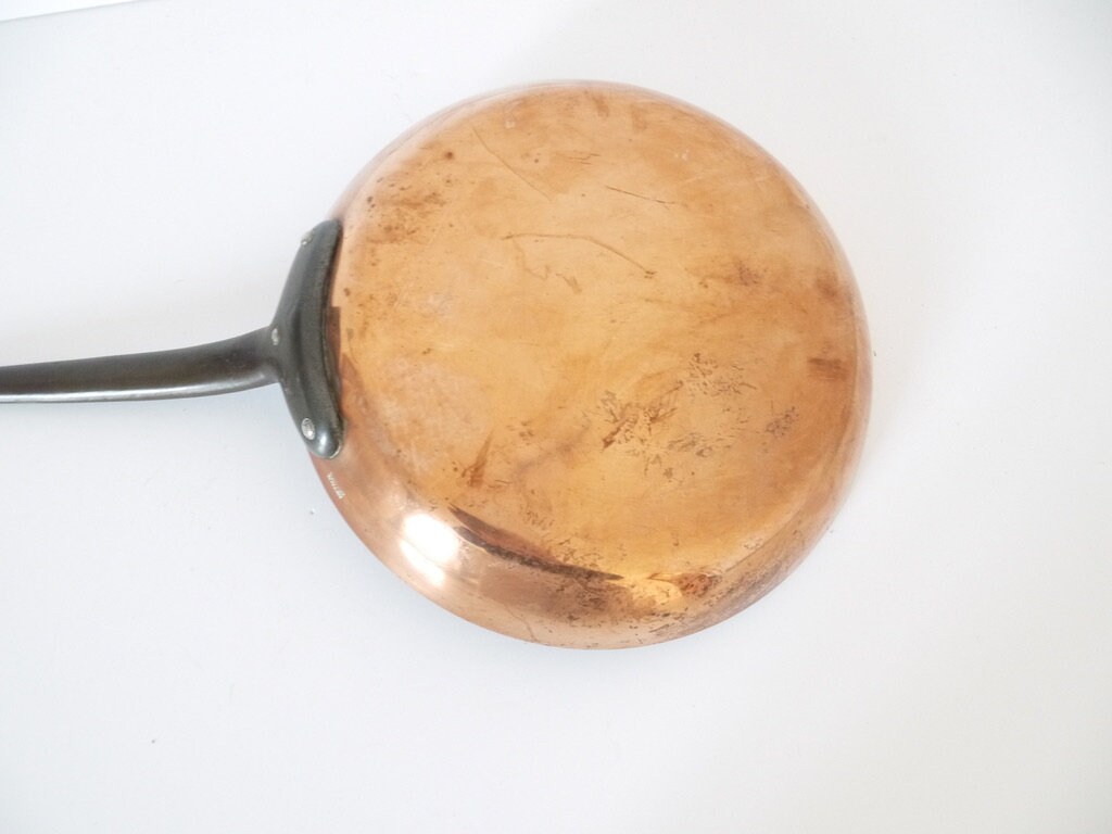 Français Sauteuse en Cuivre Vintage