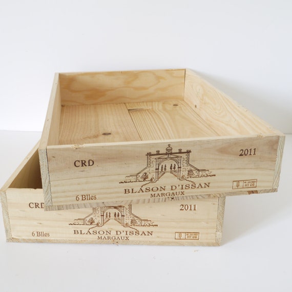French Vintage Wine Crates Drawers Trays Wooden Tray Stacking Etsy