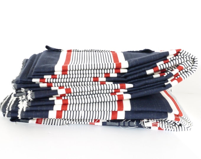 French Mattress Ticking Tissue Red White and Blue Priced per 3 Etsy