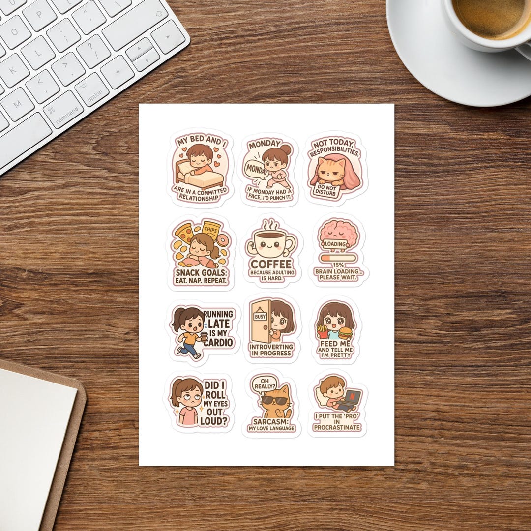Cartoon Meme Sticker Sheet - Etsy