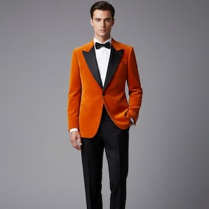 orange dress with black blazer Orange In Her Bag Blazer - Corporate Chic, Extra Small Orange - Perfect Lace Blazer for Birthdays, Date Nights & Events
