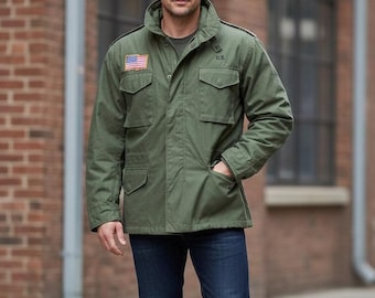 Men's Tactical Cotton Field Jacket – M65 Vintage Army Style