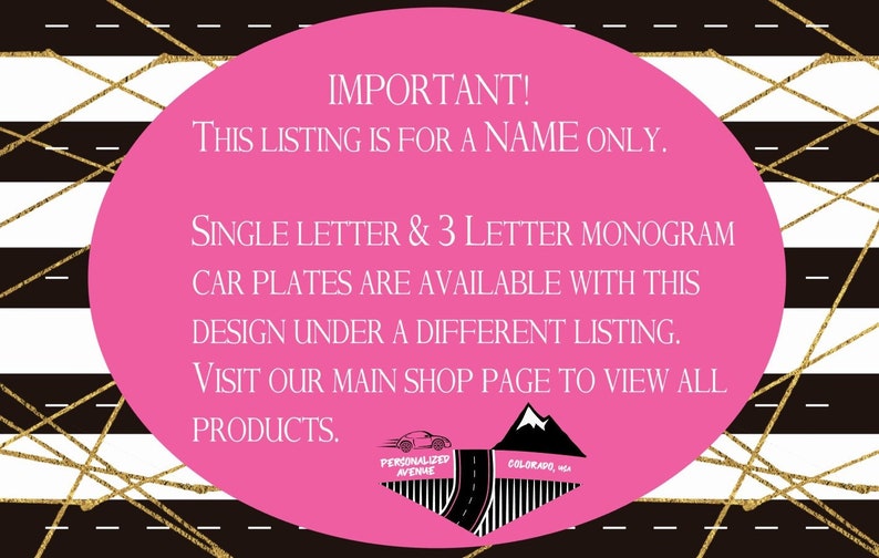 Leopard License Plate White Gold,Orange Animal Print Floral Purple Personalized Front Car Tag for Women Black Fuschia Name Car Plate