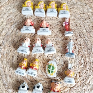 Asterix Collectible Fèves – Vintage Asterix Epiphany Figurines – Antique Figurines Galette des Rois – Small Porcelain Figurine Obelix