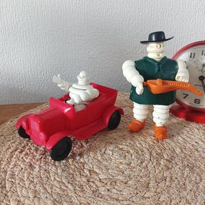 Vintage Michelin Bibendum Puzzle Toy – Red Car Figure – Advertising Toy 1970s/80s - Michelin Bibendum Puzzle Toy – Detachable PVC Figure