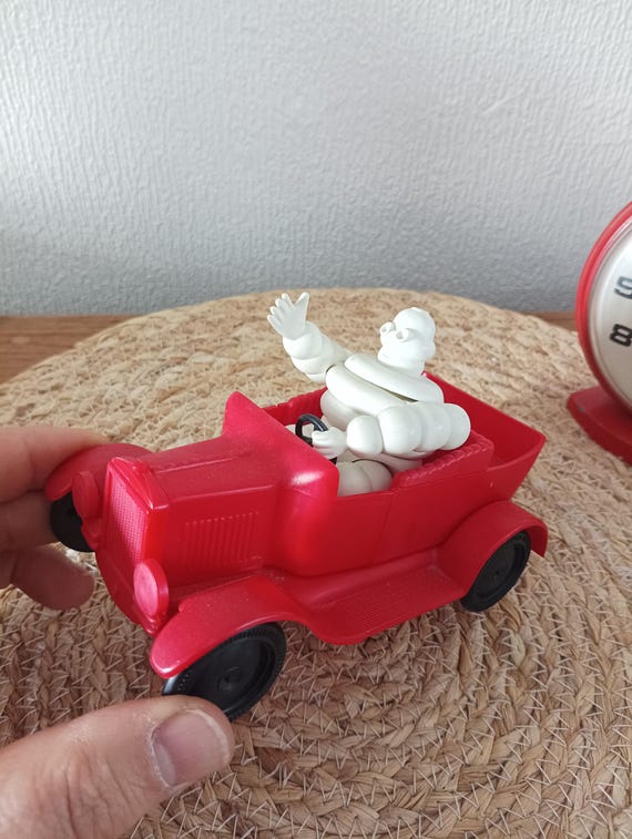 Vintage Michelin Bibendum Puzzle Toy – Red Car Figure