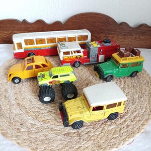 Lot De Voitures Majorette Miniatures – Set Avec F1, Caravane, Bus, Citerne, Occasion