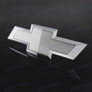 Emblema de corbatín plateado para parrilla delantera de Chevrolet Silverado 1500, 2500 y 3500 (2014-2016) – Reemplazo de insignia para parrilla delantera de Chevrolet