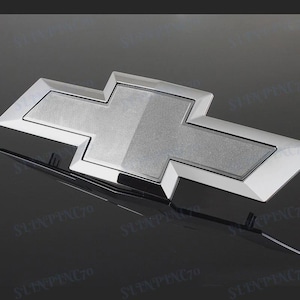 Emblema de corbatín plateado para parrilla delantera de Chevy Silverado 1500 (2014-2015): repuesto de insignia con el logotipo de camioneta GM Chevrolet, estilo OEM.