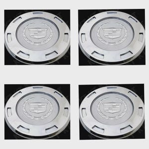Juego de 4 tapacubos de repuesto para llantas Cadillac Escalade de 22 pulgadas, cromados, con emblema liso, 2007-2015, OEM 9596649