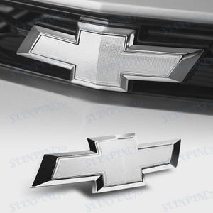 Emblema de parrilla delantera con lazo blanco nuevo para Chevy Camaro 2014-2022: reemplazo del logotipo de la parrilla de Chevrolet