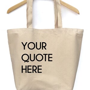Custom Canvas Tote Bag