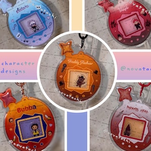 LIMITED EDITION Freddy Fazbear, Jason Voorhees, Pyramid Head, Bubba, Satoru Gojo, Itadori Yuji Tamagotchi Style Shaker-Keychain
