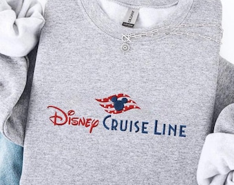 EMBROIDERED Disney Cruise Line Sweatshirt, Mickey Cruise Shirt, Disney Cruise Sweater, Disney Vacations Sweatshirt, Disney Cruise Sweatshirt