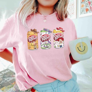 Disney Inspired Toy Cowboy Space Cartoon Soda Shirt, Soda Lover Shirt, Toy Story Dr Pepper Shirt, Vintage Cartoon Graphic Tee, Gift For Her Blossom