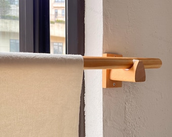 Wooden Curtain Bracket，Beechwood Bracket，Curtain Fasteners，Solid Wood Bracket，Curtain Support，Curtain Rod Holder，Curtain Rod Bracket.