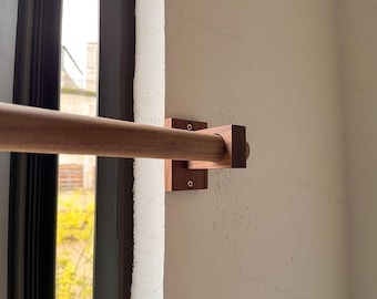 Walnut Curtain Bracket，Curtain Pole Bracket，Solid Wood Bracket，Curtain Rod Holder，Curtain Accessories，Curtain Supplies，Wooden Bracket.
