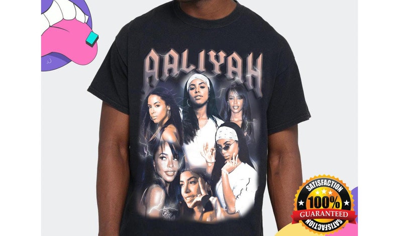 Aaliyah vintage t shirt artist tees 90's vintage tees t-shirt