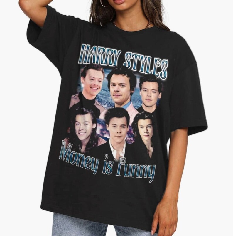 Harry styles money is funny shirtharry styles shirt90s vintage bootleg shirtone direction shirtharry styles fan gifttrending t-shirt