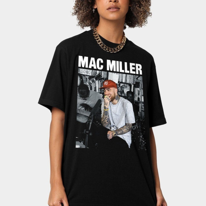 Mac miller shirt b&w shirt mac miller merch unisex graphic tee hip hop rap tee mac miller inspired shirt music lover gift