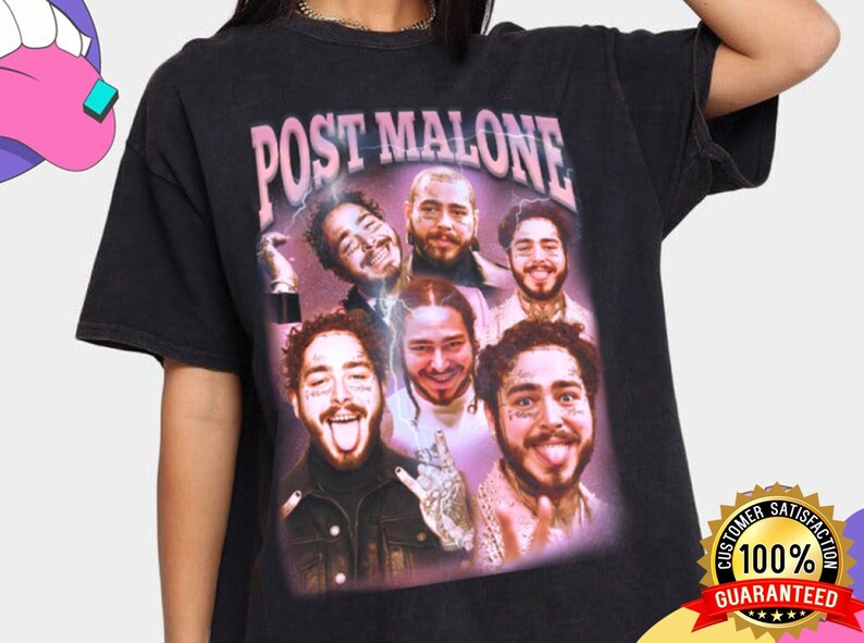 Post malone shirt post malone printed graphic tee posty fan shirt rap hip-hop t-shirt post malone tshirt vintage shirt