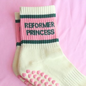 Calzini Pilates Grip Reformer Princess, strisce vintage, taglie US 5-10 / EU 35-41