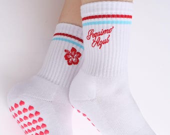 Calcetines El Conejo Malo Grip para Pilates, Barra, Yoga, Lagree