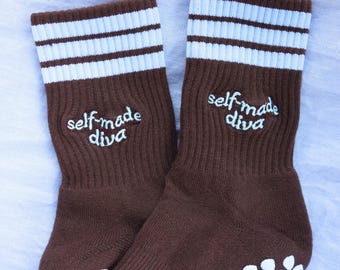 Self-Made Diva - Calcetines antideslizantes para Pilates, Lagree y Barre