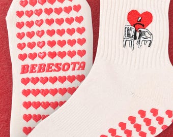 Bebesota Grip Socks – Antislip pilatesokken voor dames | Barre Yoga Reformer-sokken | Latina Aesthetic-trainingssokken | Cadeau voor haar