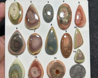 Natural Imperial Jasper Cabochon | Polished Gemstone for Jewelry Making